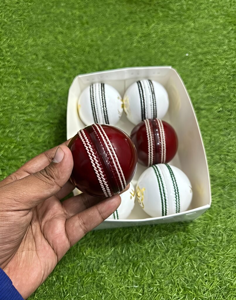 Red Ball NIKKI CRICKET SPORTS Cricket Ball Leather Ball Manufacturer in Meerut