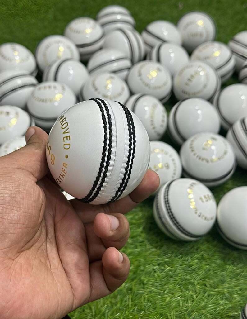 WHITE NIKKI CRICKET SPORTS Cricket Ball Leather Ball Manufacturer in Meerut